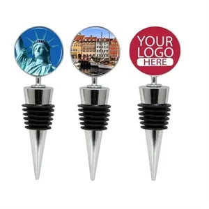 Heavy Duty Metal Wine Stopper - Full Color Top