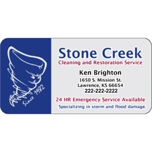 4" x 2" Round Cornered Kwik-Ship Decal