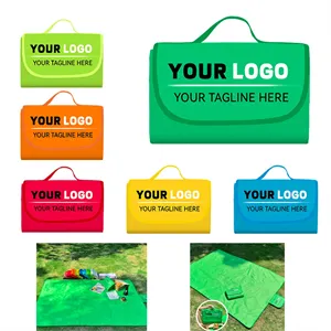 Custom Logo Picnic Beach Blanket XL Sandfree Waterproof Outdoor Camping