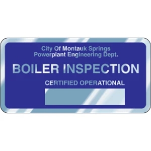4" x 2" Rectangle - Embossable Aluminum Decal