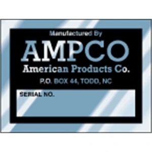 2" x 1.5" Sq. Corner Rectangle - Write-On Aluminum Decal