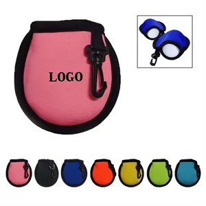 Custom Logo Neoprene Golf Ball Cleaning Pouch