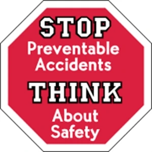 2.5" x 2.5" Octagon - Hard Hat Decal