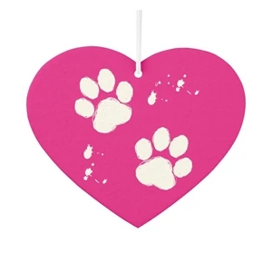 Custom Heart Shaped Paper Air Freshener