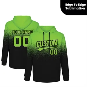 Custom Logo Dye Sublimated Hooded Sweatshirt
