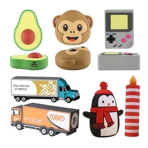 Custom Logo Truck Custom Molded 3D PVC Power Bank-2600 mAh
