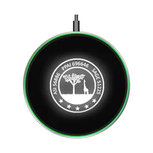 Custom Logo 15W Wireless Charger With LED Light Up Logo