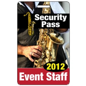 2.125" x 3.375" Deluxe Badge w/ Slot .030" White