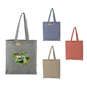 Custom Logo Recycled 5oz Cotton Twill Tote