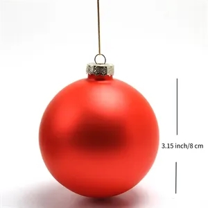 Custom Logo Christmas Glass Balls