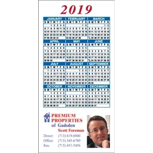 2 x 4 Square Cornered - Calendar Magnet