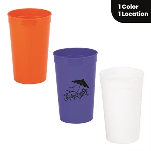Custom Reusable Plastic Stadium Pint Cup