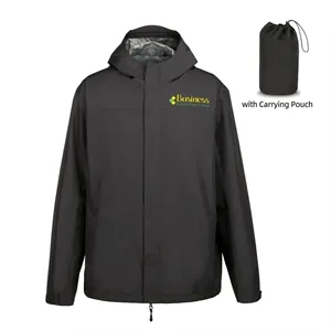 Custom Logo Windbreaker Waterproof Coat Hooded Jacket for Men's