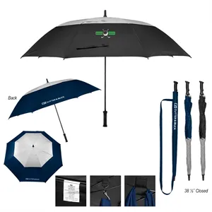 Custom Logo 60" Cutter & Buck® Arc rPET Golf Umbrella