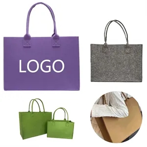 Large Felt Tote Bag With Handles