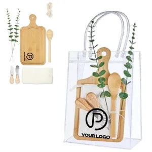 Bamboo cheese board set for baby shower wedding bridal favor