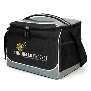 Custom Logo Custom Printed Cooler Bag 10"W X 8"W X 7.5"D