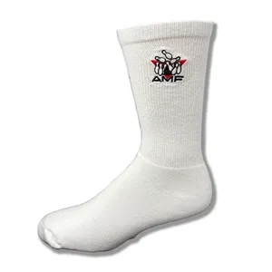 USA Made Embroidered Bowling Crew Socks