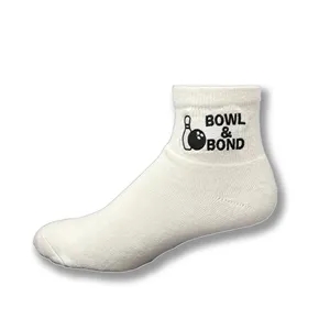 Bowling Quarter Sock with Direct Embroidery