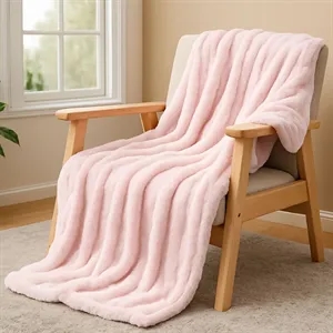 Custom Logo Plush Throw Blanket With Custom Logo