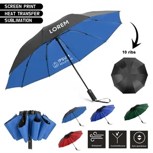 Custom Logo Promotional Inverted Umbrella 46 Inch Auto-Open