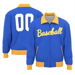 Custom Logo Custom Sublimated Full-Zip Varsity Jacket
