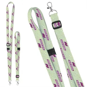Universal Source® 3/4" Adjustable Polyester 4 Color Lanyard