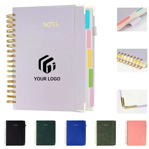 Custom Logo College business spiral notebook journal with dividers