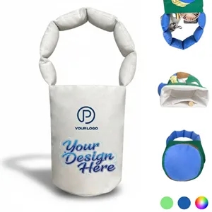 Custom bucket tote bag with magnetic closure for gifts