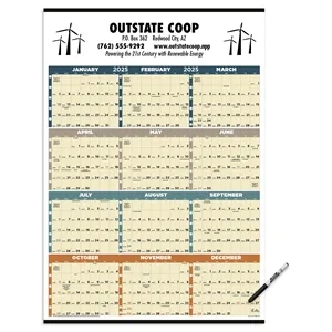 Triumph® Calendars Time Management Span-A-Year (Laminated...