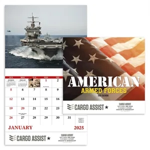 Good Value™ American Armed Forces - Stapled Calendar