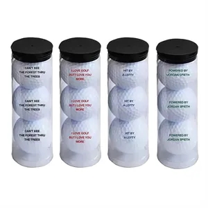 Custom 3 Pack Golf Balls Personalized Logo Gift for Golfers