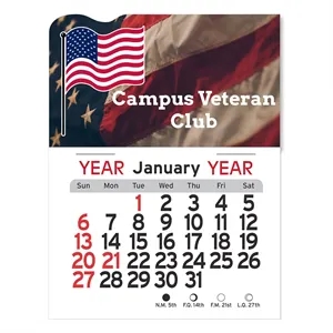Adhesive Peel-N-Stick® Calendar - American Flag