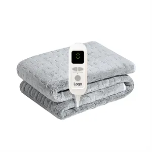 Custom Logo Heated Electric Blanket Throw 60"x50"