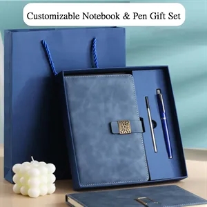 Customizable Notebook & Pen Gift Set Business Stationery Kit