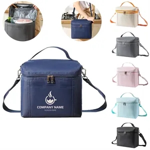 Custom Logo 12-Can Insulated 600D Oxford Cooler Bag with PEVA Lining