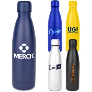 Powder Coated Hydro-Soul Water Bottle w/Copper Lining -17 oz