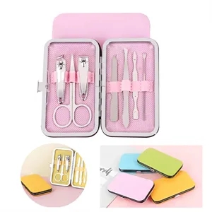 Vibrant Candy Color Nail Clipper Set 7 Piece Kit