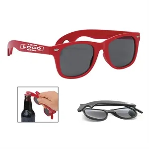 Custom Logo Outdoor Beer Opener Promotional Sunglasses