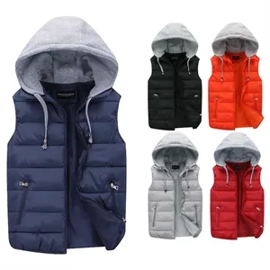 Custom Logo Thick Hooded Work Cotton Unisex Vest