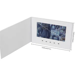 Custom Paper 7 inch Video Greeting Card