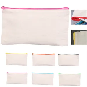 Multi-purpose Canvas Zipper Cosmetic Bag Pencil Case