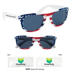 Custom Logo Patriotic Malibu Sunglasses
