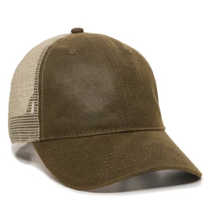 Weathered Canvas Mesh Back Cap