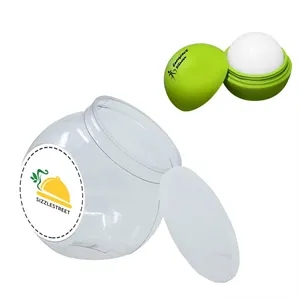 Custom Logo Large Fish Bowl with  -OS Round Lip Balm