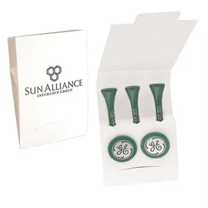 Custom Logo Custom Printed Matchbook Packet with 3 Tees and 2 Markers