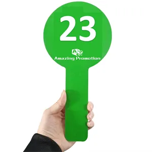 PVC Auction Bidding Paddle Number Tag Board Oval sign
