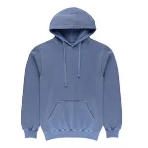 Custom Logo 10 oz Premium Pigment Dyed Unisex Cotton Blend Hoodie