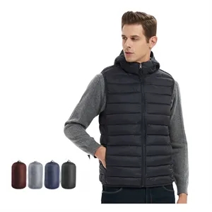 Custom Logo Men's Hooded Vest