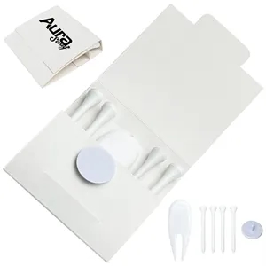 Custom Logo Custom Logo Golf Tee and Ball Marker Set in Eco-Friendly Box